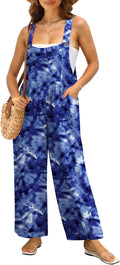 Women's Summer Wide Leg Jumpsuit Overalls - Comfortable Boho Romper