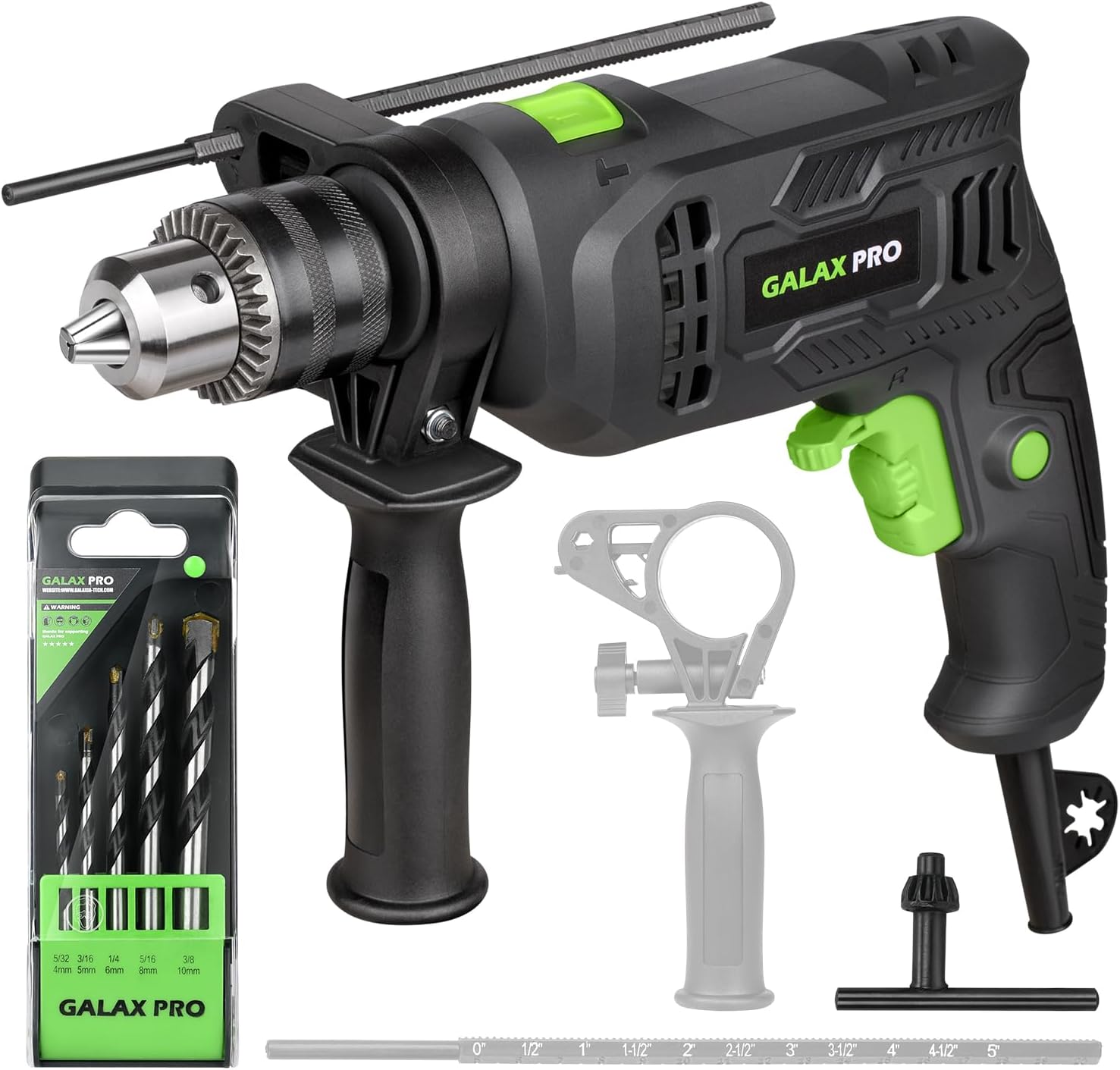 Powerful GALAX PRO 4.5Amp Hammer Drill with 12 Speeds