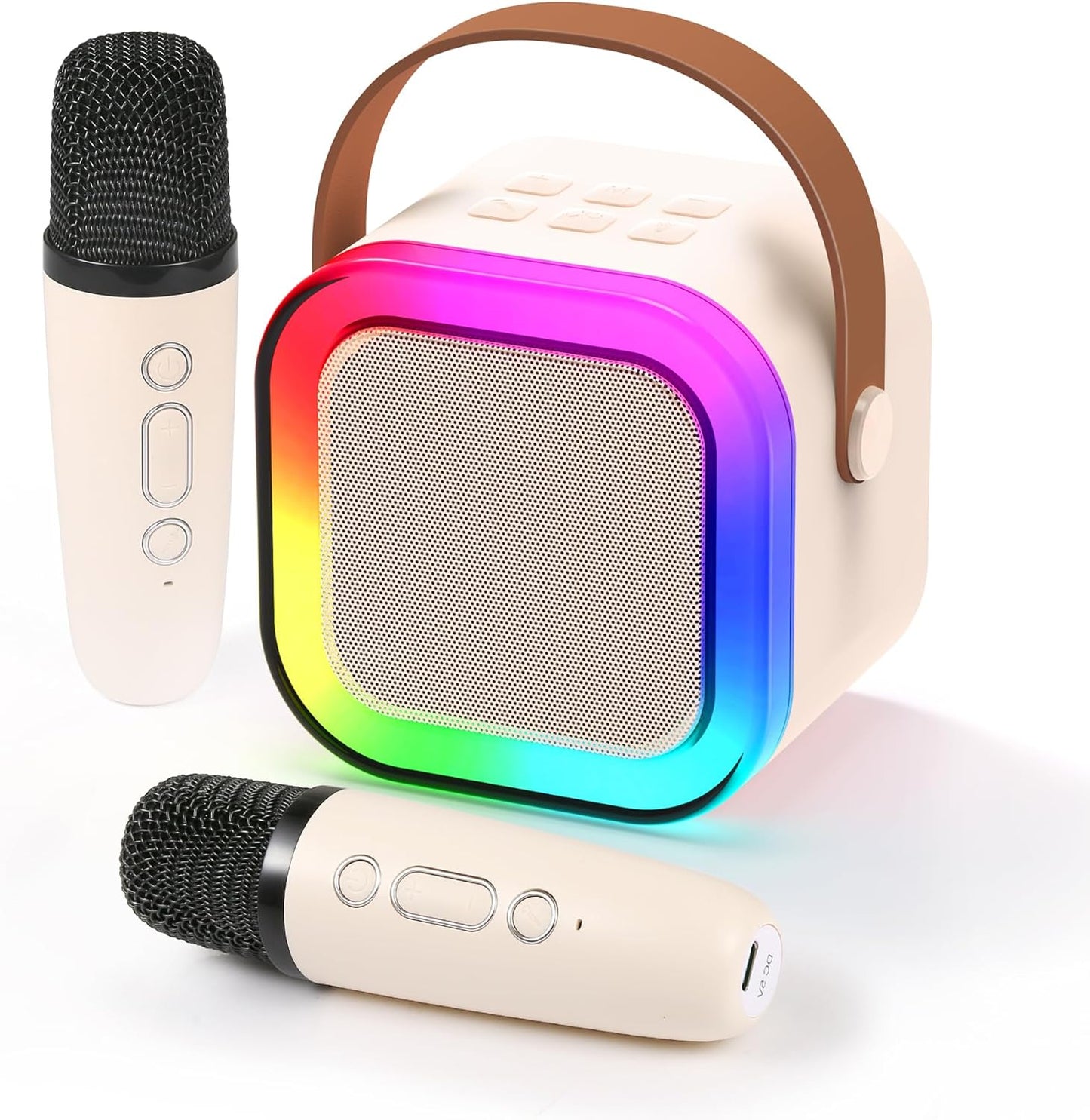 Fede Karaoke Machine: 2 Wireless Mics, Voice Changing Fun!