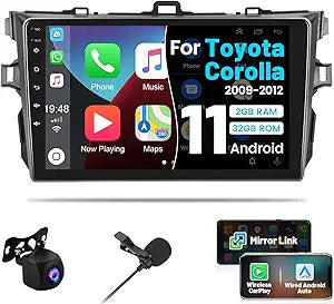 2009-2012 Toyota Corolla Radio with Android 11 CarPlay Features