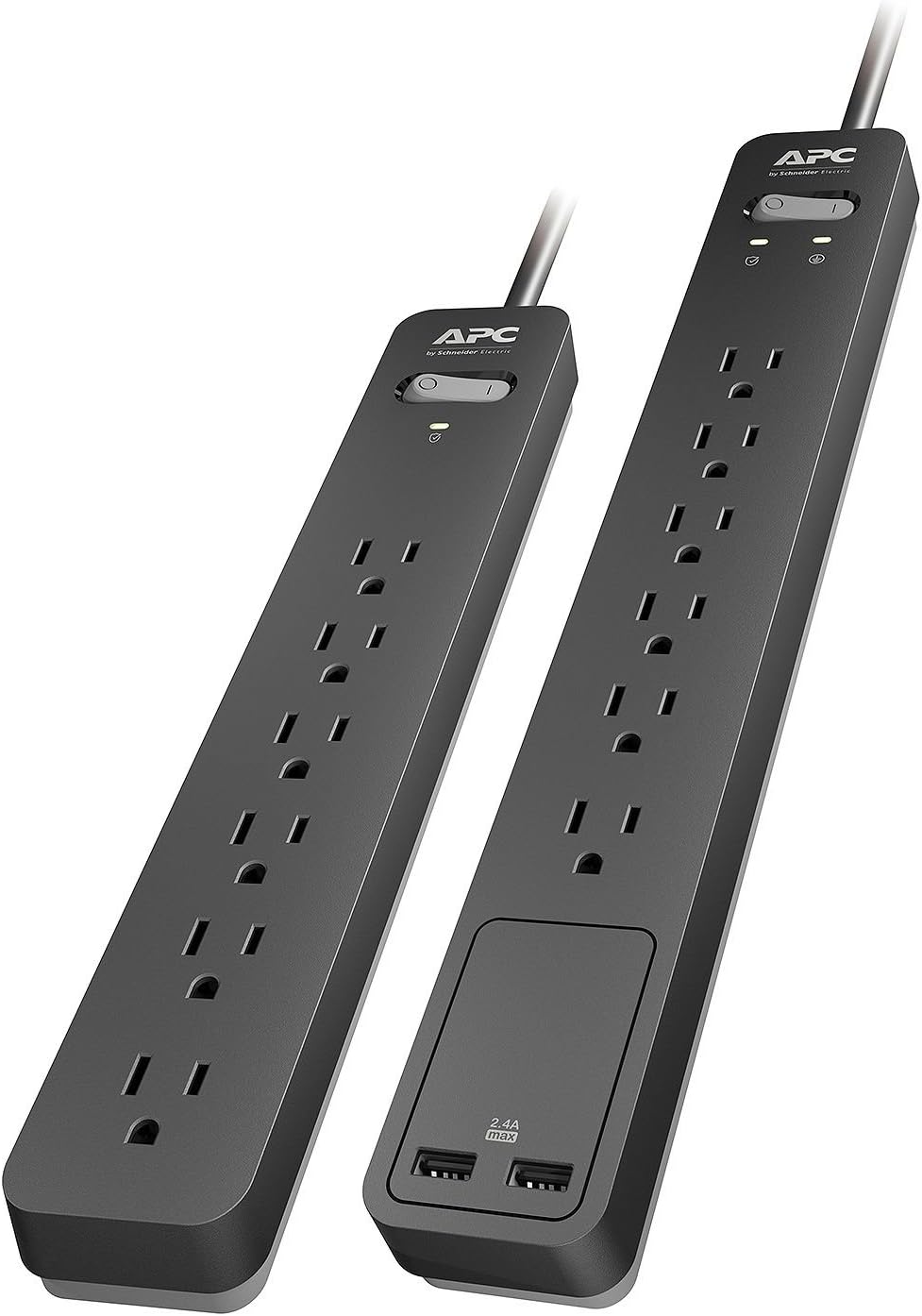 APC 2-Pack Surge Protector with USB Charging - 108 Joules