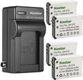 Kastar LB-070 4-Pack Battery and AC Charger Replacement - Extra Power