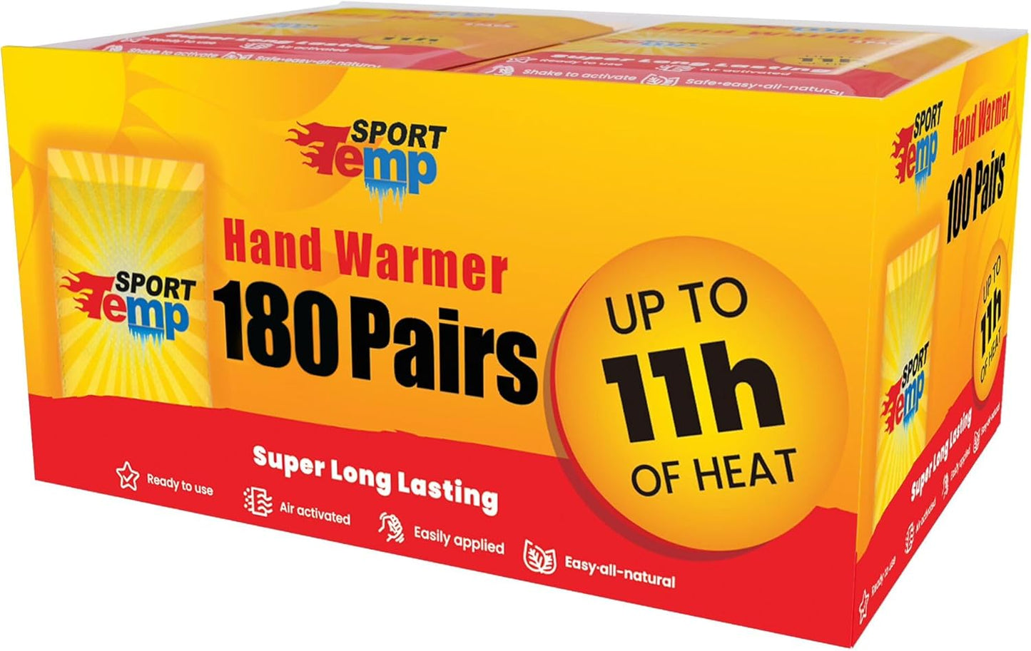 11-Hour Heat: All-Natural Hand Warmers - Sport Temp