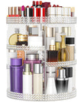 360 Degree Rotating Makeup Organizer - Extra Large Capacity Glitter