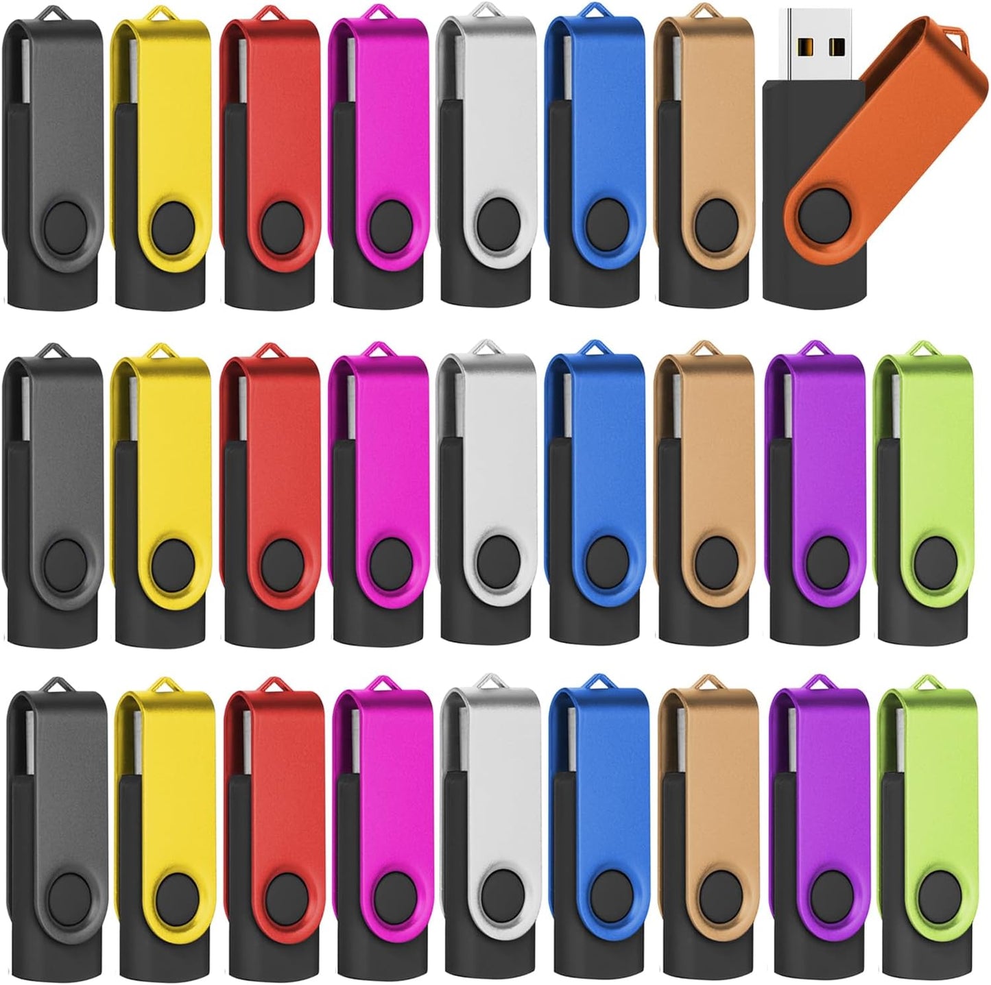 128MB Flash Drives Bulk 50 Pack for Easy Storage and Backup