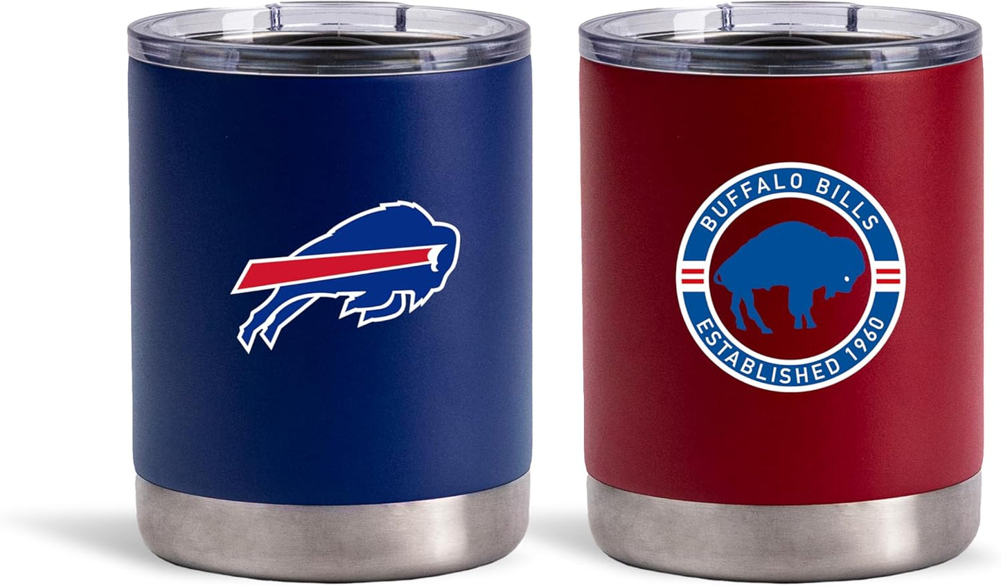 2-Pack Home/Away Lowball Stainless Steel Travel Mugs