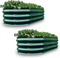 Gardmax 2 Pack Galvanized Raised Garden Bed - Large 4x2x1 ft