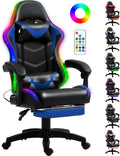 Gaming Chair Racing Style RGB LED Lights Gaming Chair - Ergonomic