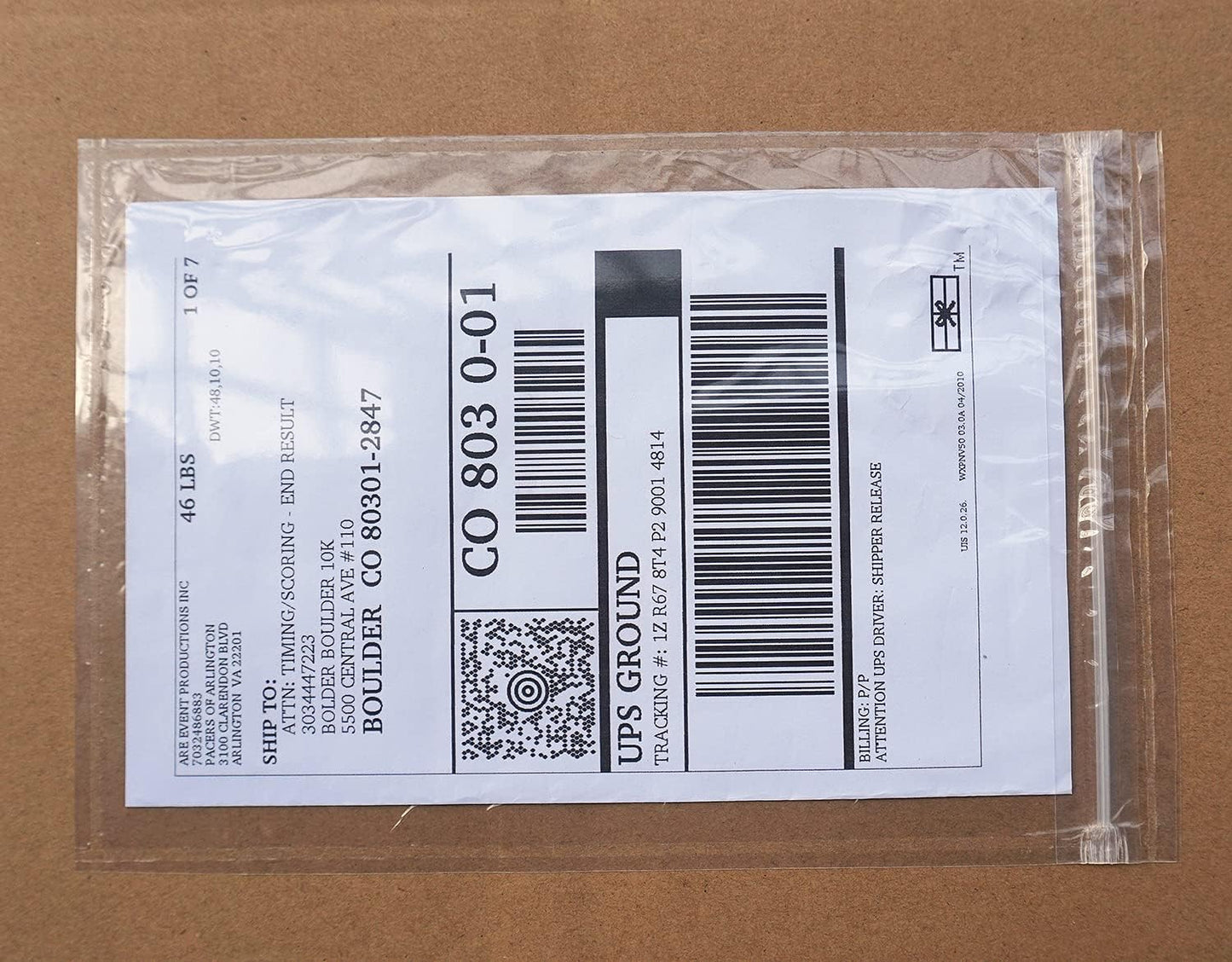 BEUYI Premium Resealable Shipping Label Pouches - 400 Pack