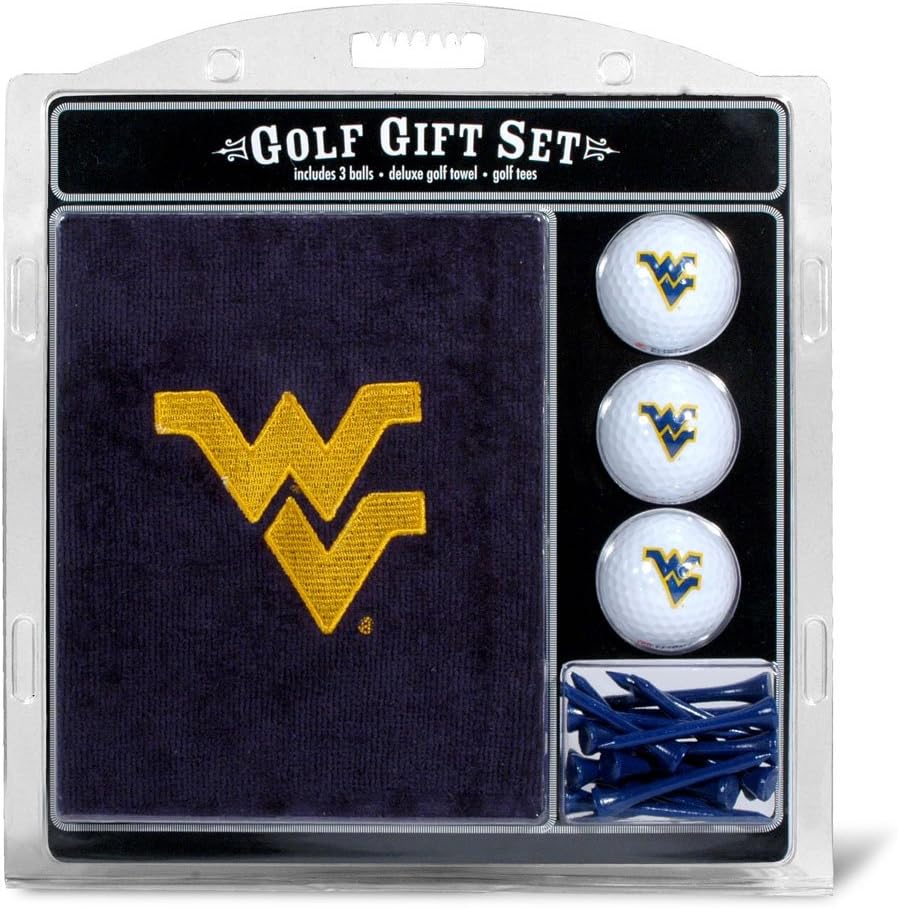 Team Golf NCAA Gift Set with Towel, Golf Balls, and Tees