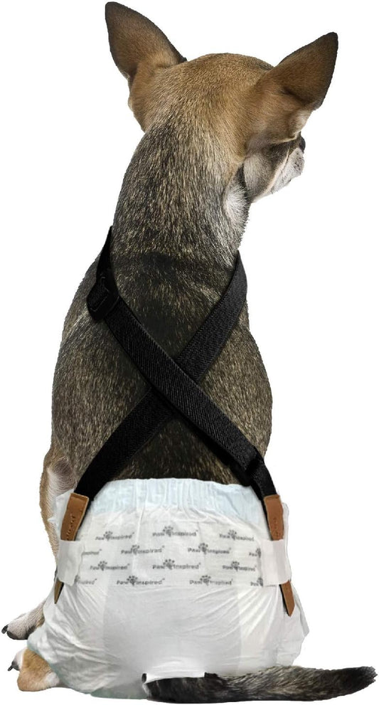 Paw Inspired Dog Diaper Suspenders | Secure Fit for All Sizes