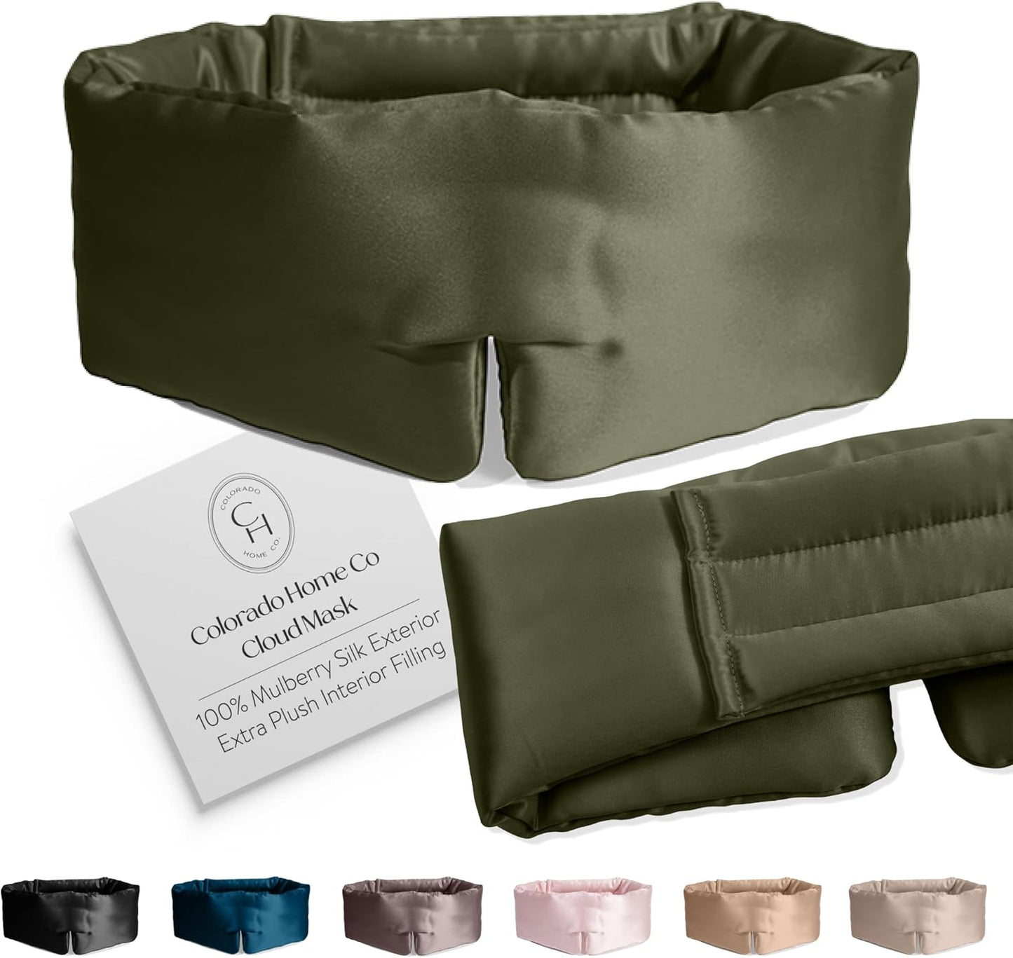 Adjustable Silk Sleep Mask for Side Sleepers - Cloud-Like Comfort