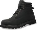 Steel Toe Work Boots for Men 6-In Leather Waterproof - Durable Fit