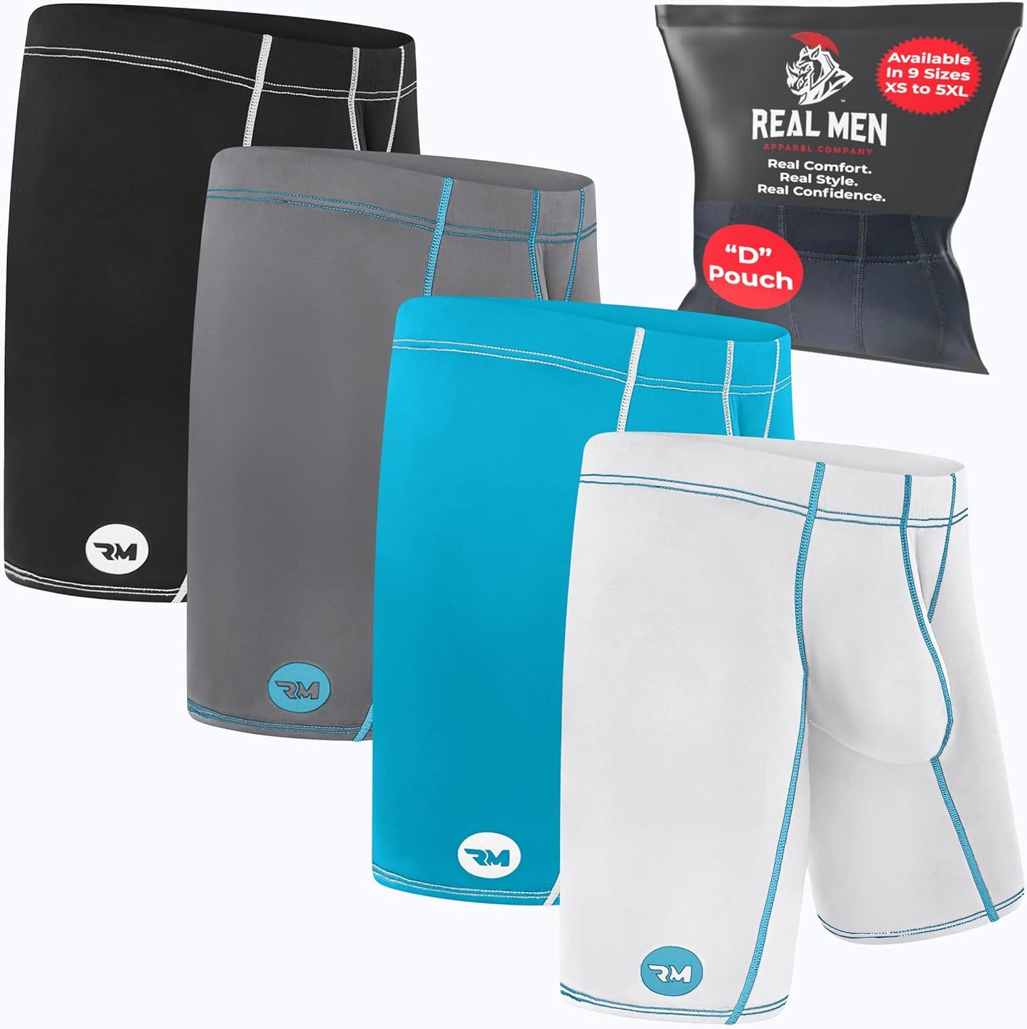Real Men Athletic Underwear with Support Pouch for Comfort