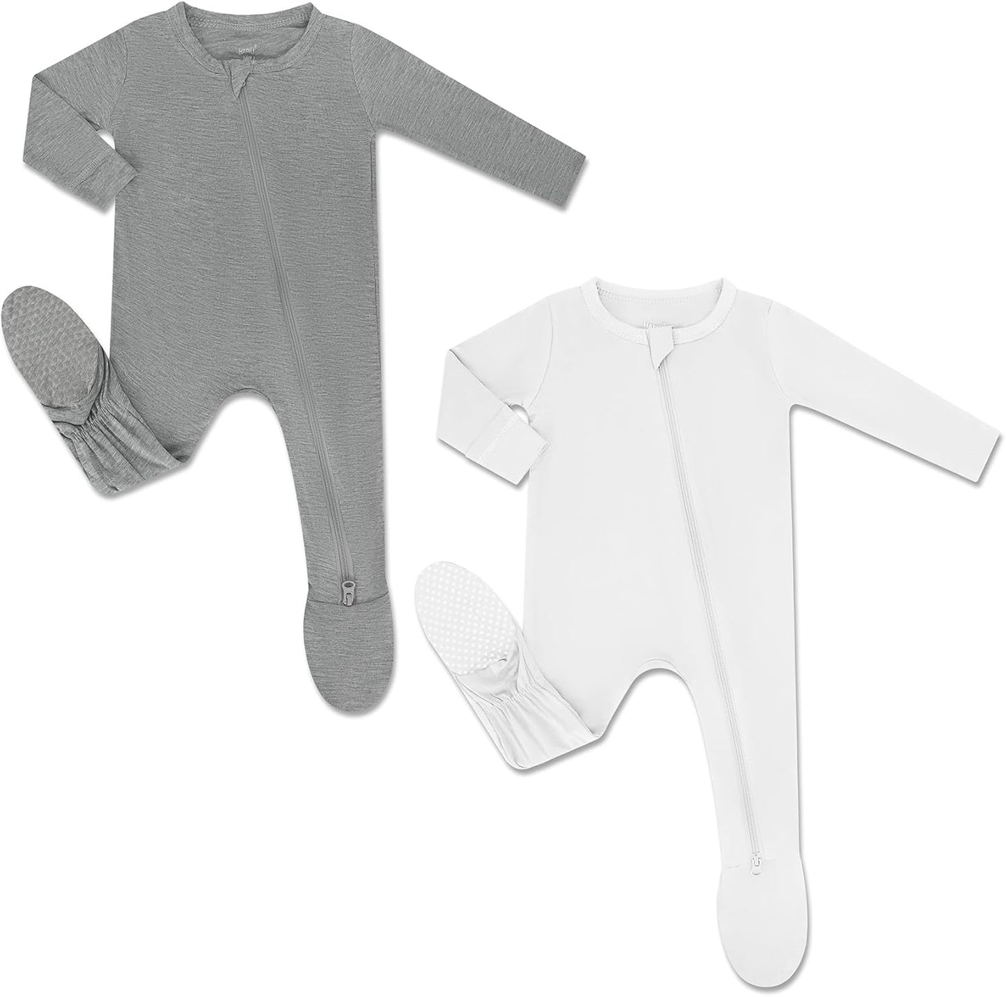 HAPIU Rayon from Bamboo Baby Footed Pajamas for Comfort