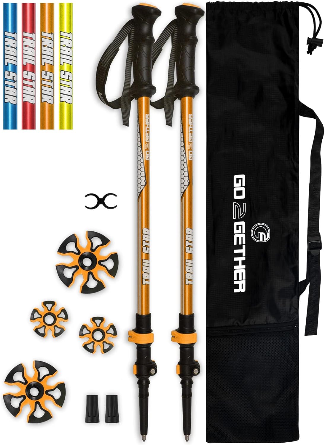 GO2GETHER Telescopic Trekking Poles - Comfort & Durability