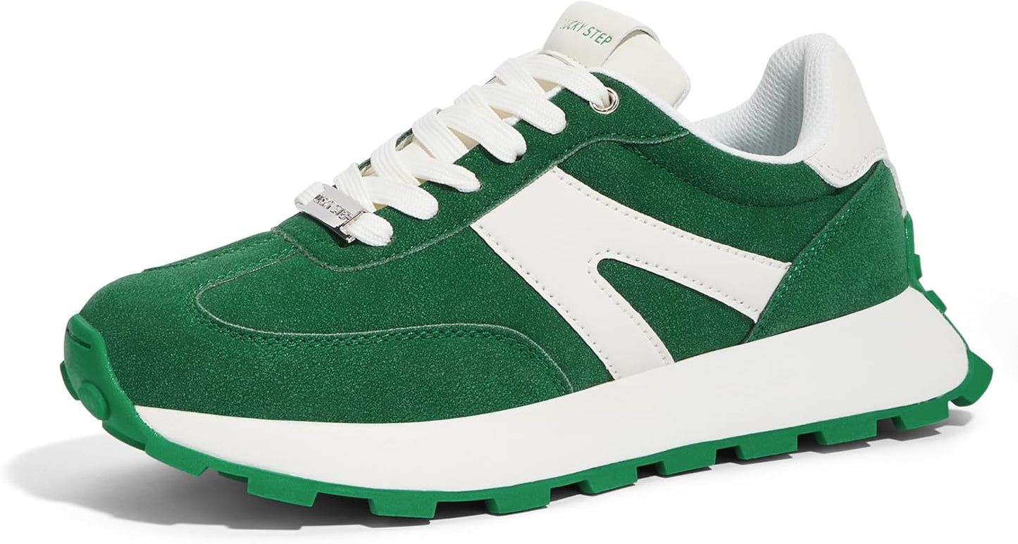 LUCKY STEP Women's Platform Fashion Sneakers for Casual Style