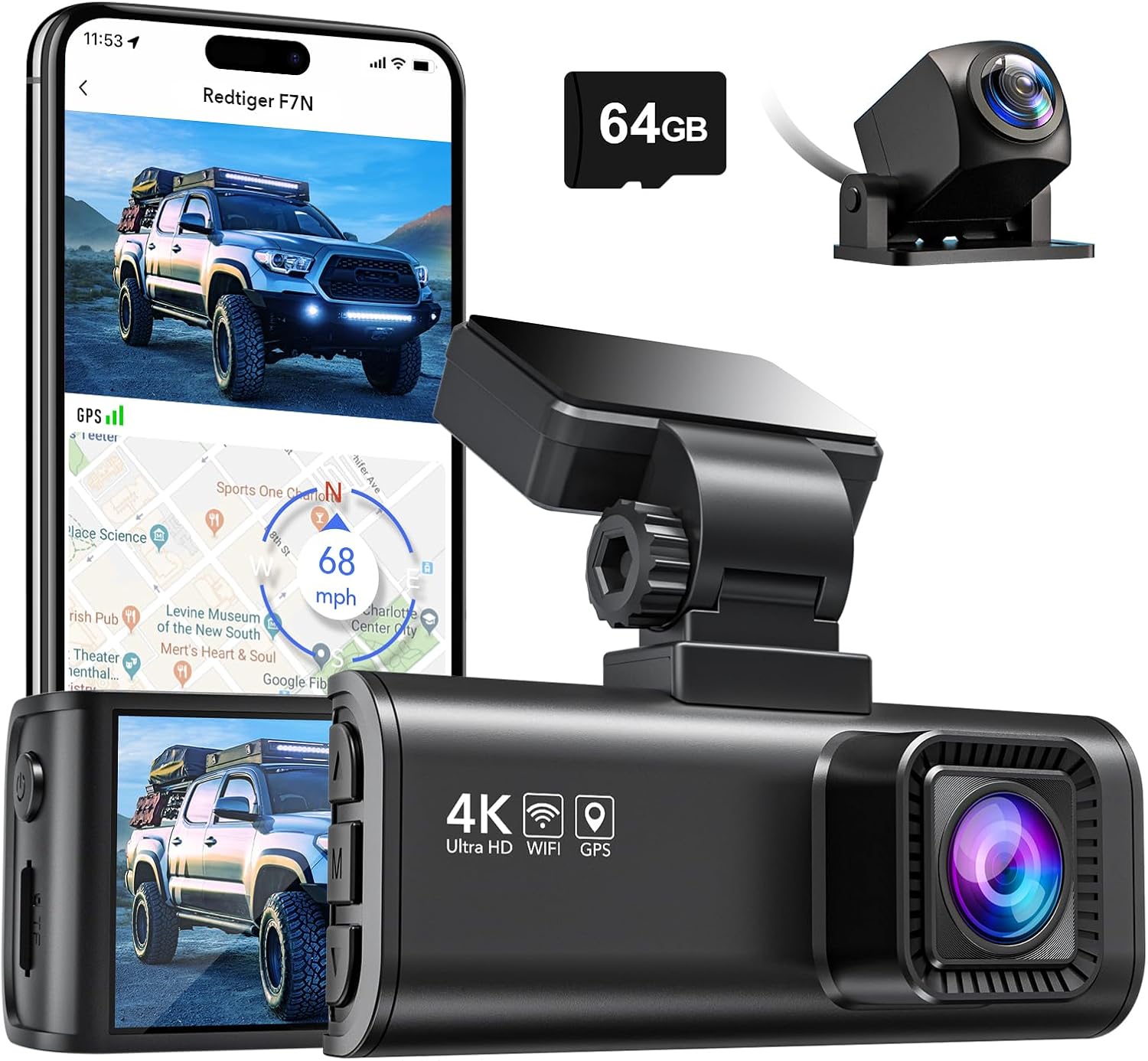 REDTIGER F7N 4K Dual Dash Cam: Enhanced Safety