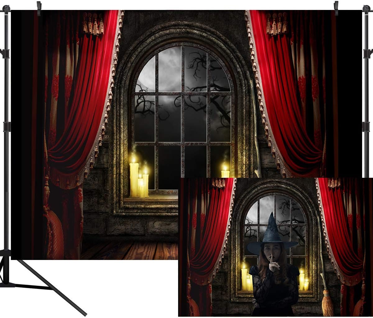 10X8FT Halloween Themed Photography Backdrop for Events