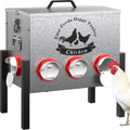 10gal Large Automatic Chicken Feeder - 50LB Capacity 8 Port No Waste