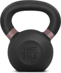 Powder Coated Kettlebell 31 lb - Durable Grip for Strength Training