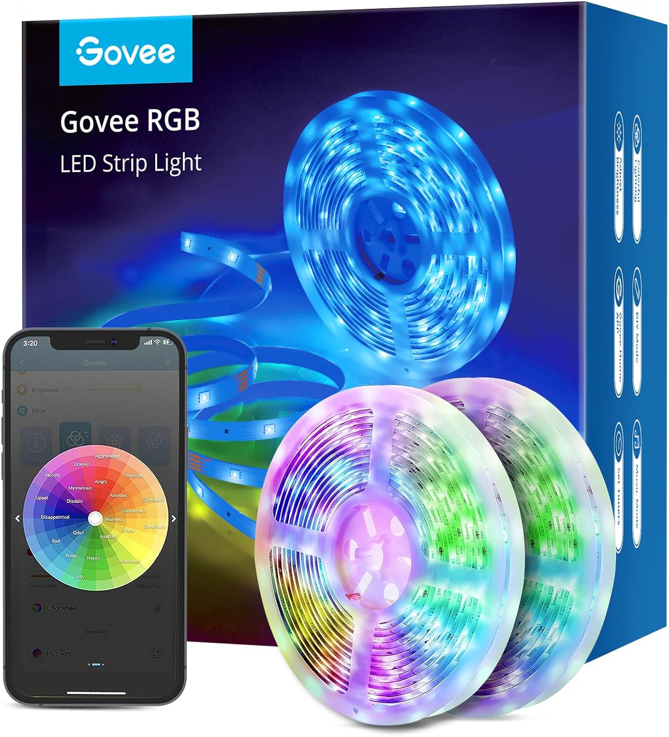 Govee Smart LED Strip Lights for Home Decor and Music Sync