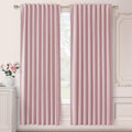 SHINELAND Baby Pink Blackout Curtains 80 in Length - 2 Panel Set
