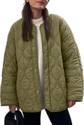 PEHMEA Women's Oversized Lightweight Quilted Jacket - Cozy Layering