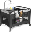 Pack and Play with Changing Table & Carry Bag - Portable 4-in-1 Travel
