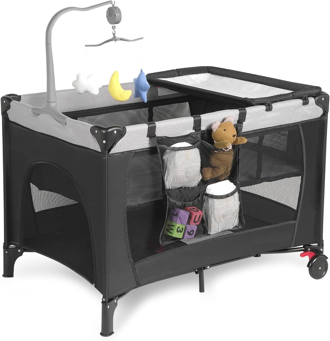 Portable Travel Crib with Changing Table - YoYiCuna
