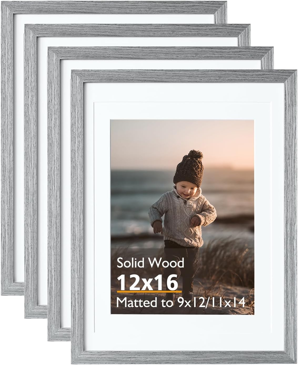 KINLINK 12x16 Picture Frame Set of 4 for Memorable Moments