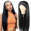 Headband Wig Human Hair Straight 18 in - Easy Glueless Style