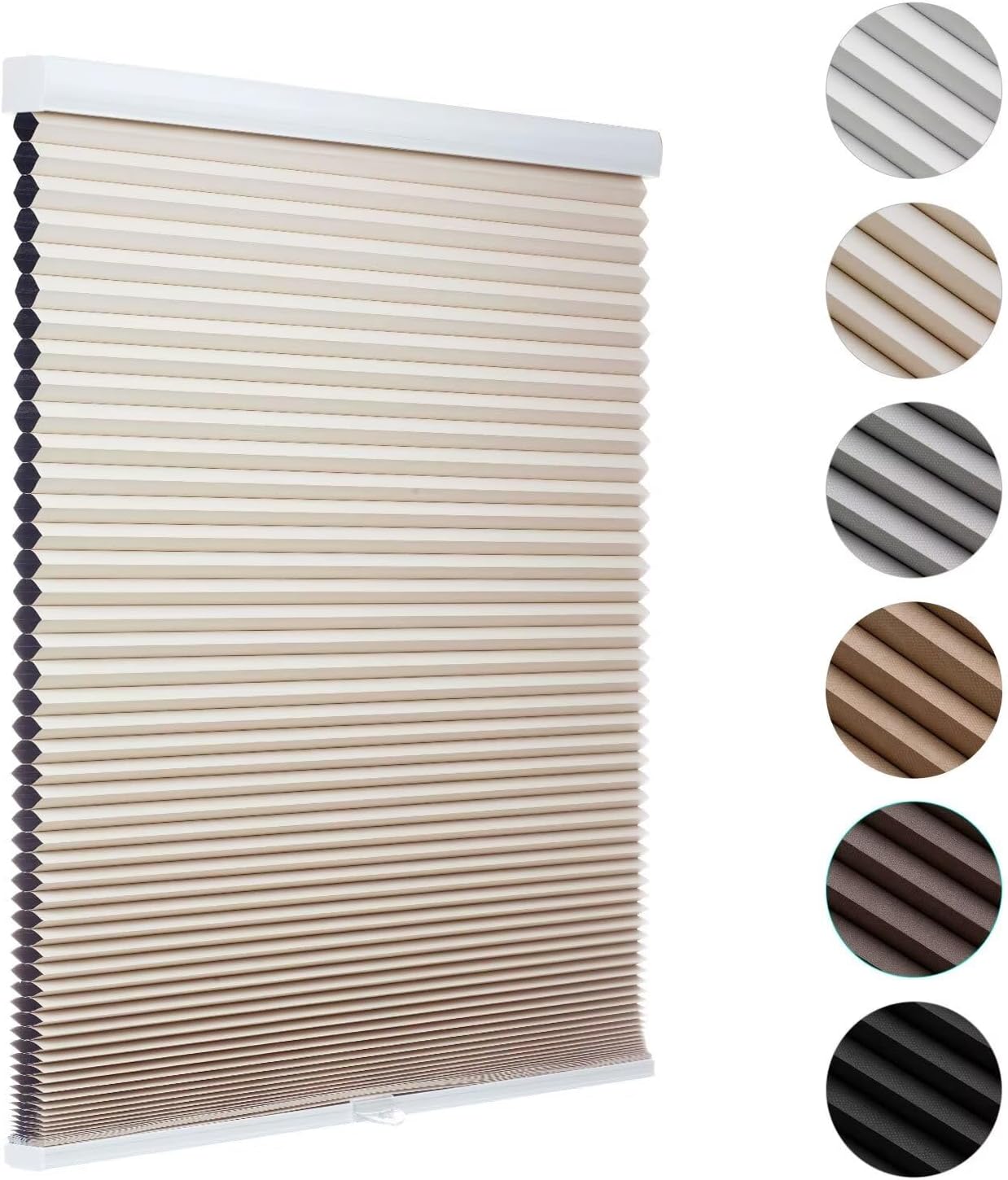 MYshade Blackout Cordless Cellular Shades for Room Darkening