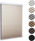 Blackout Cordless Cellular Shades 42in x 48in Beige - Room Darkening