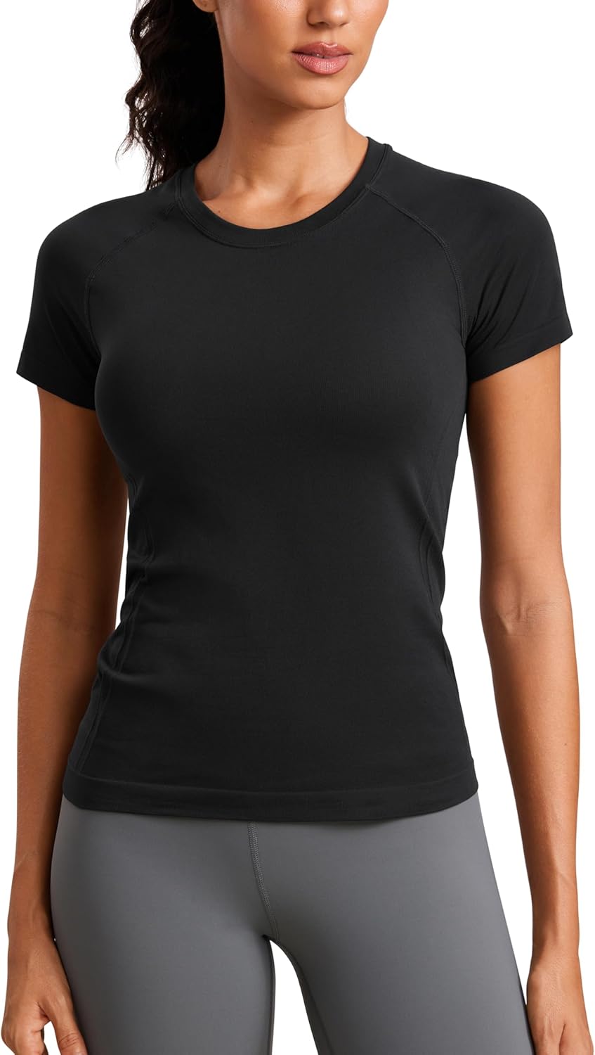 Breathable Seamless Workout Tee by CRZ YOGA