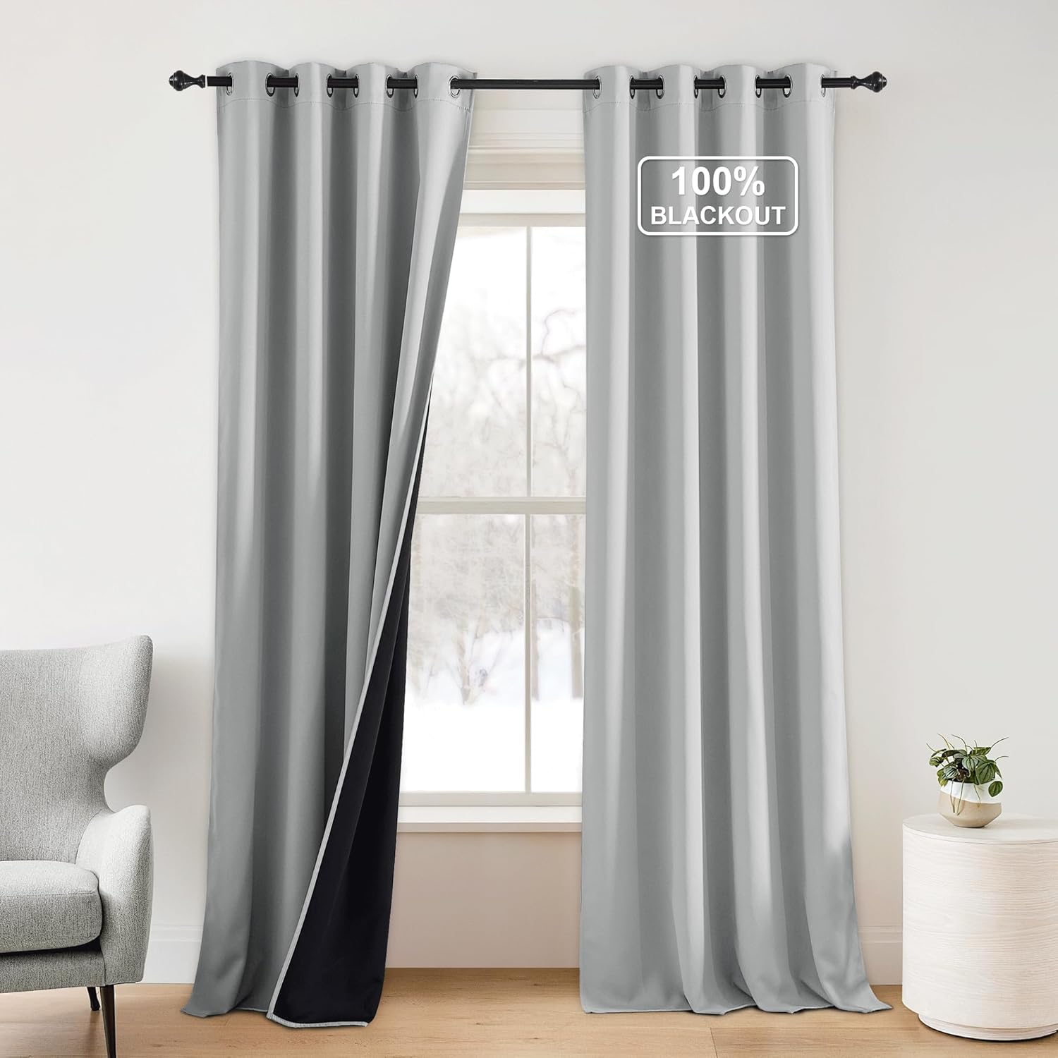 NICETOWN Plylux Blackout Curtains for Complete Room Darkening