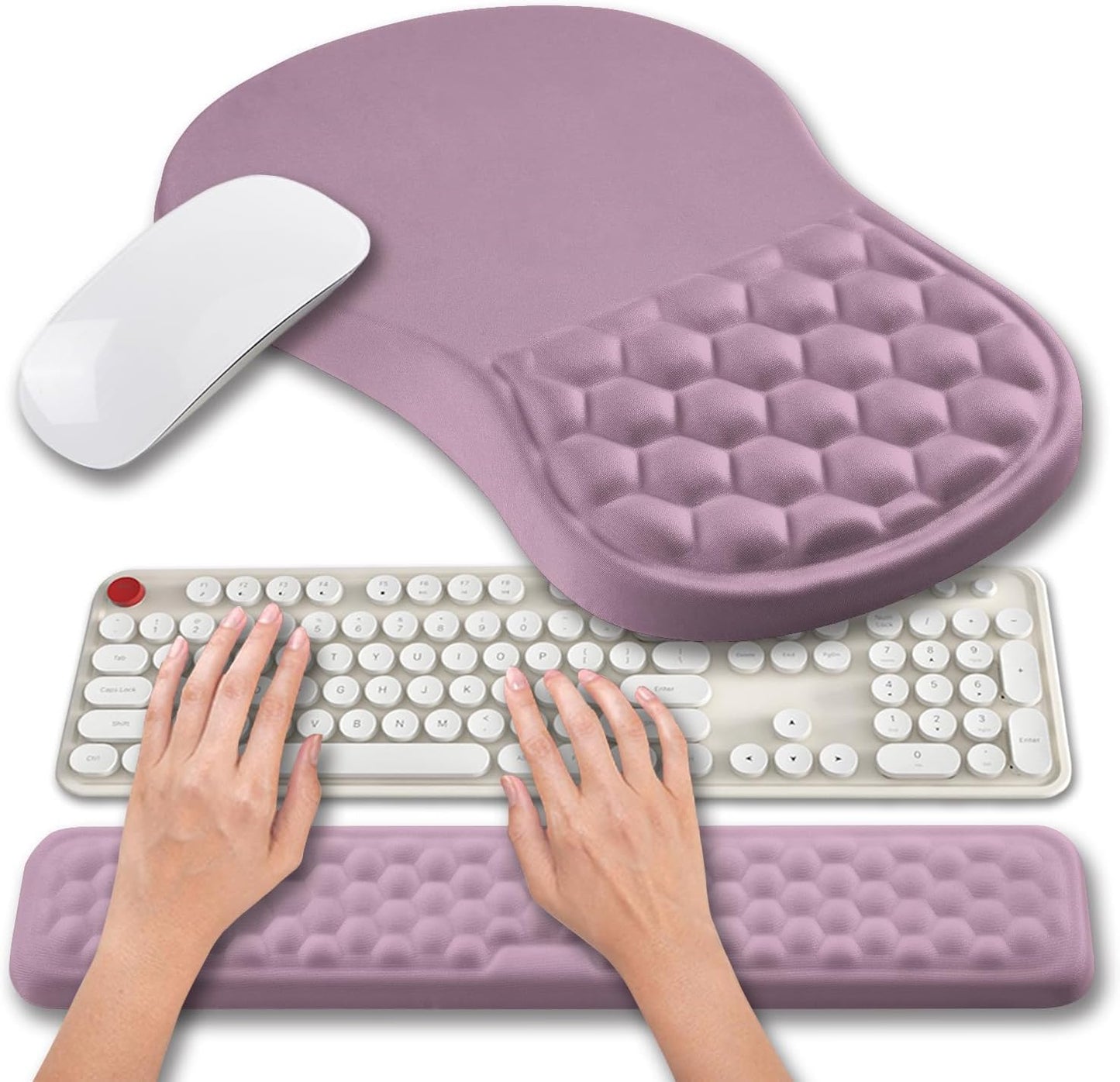Hokafenle Ergonomic Mouse Pad Wrist Support for Pain Relief