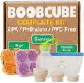 Breastmilk Storage Reusable Freezer Trays with Lid - Leak-Proof Baby