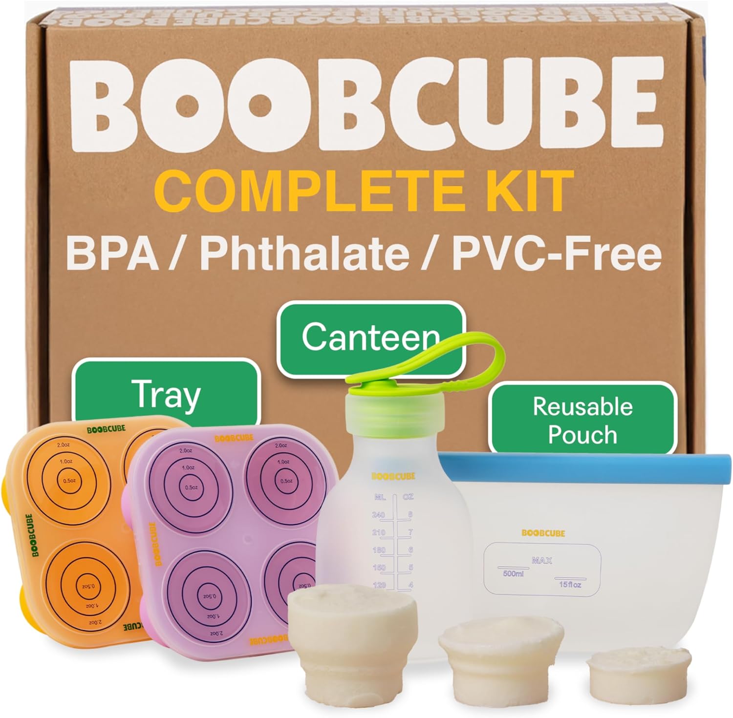 Breastmilk Storage Reusable Freezer Trays for Safe Milk Storage