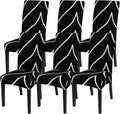 SearchI Dining Room Chair Covers Set of 6 - Stretch Parsons Slipcovers