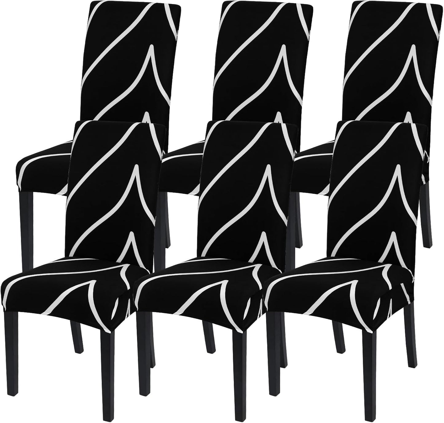 SearchI Dining Room Chair Covers Set of 6 for Elegant Protection