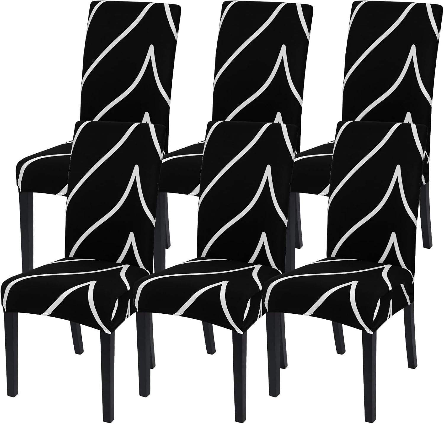 SearchI Dining Room Chair Covers Set of 6 for Elegant Protection