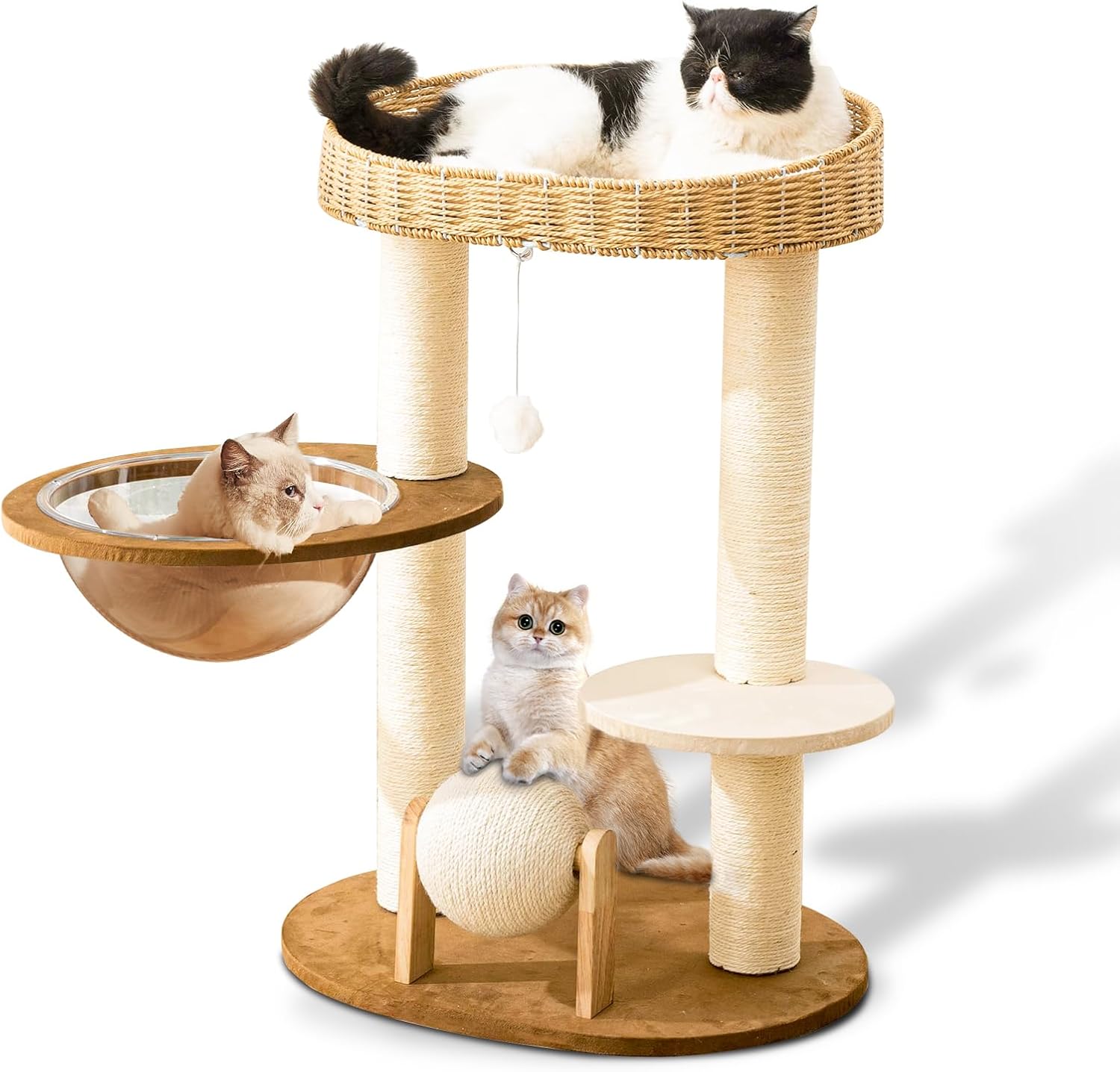 Modern Cat Tree for Indoor Cats with Unique Design and Comfort