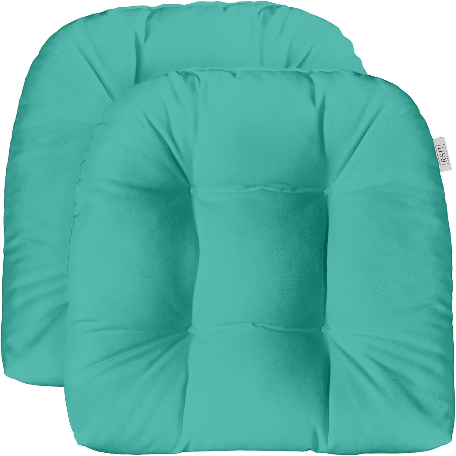 Sunbrella Tufted Wicker U-Shape Cushions Set of 2 for Comfort