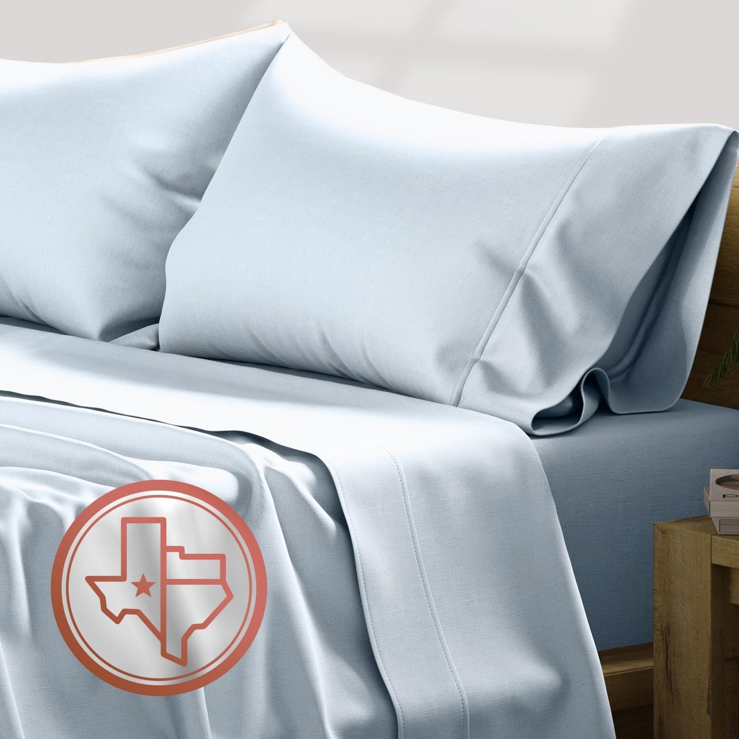 Luxury Egyptian Cotton Full Size Sheet Set - 600 Thread Count