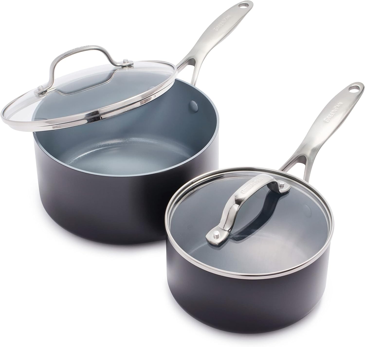GreenPan Valencia Pro Hard Anodized Nonstick Saucepan Set