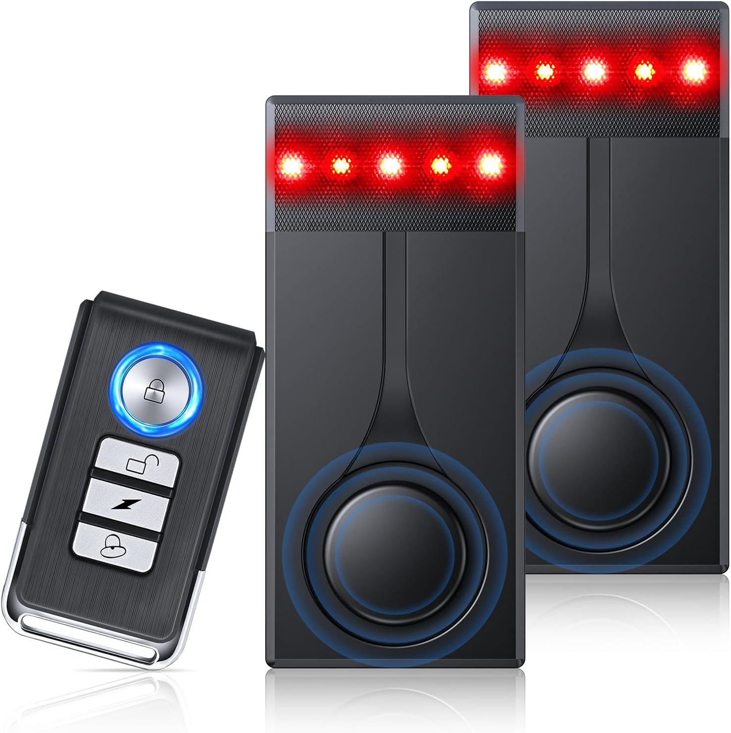 108dB Car Alarm System with Vibration Sensor & Remote Control