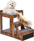 Pet Bunk Bed with Removable Stairs Window Perch - Space Saving Sleep
