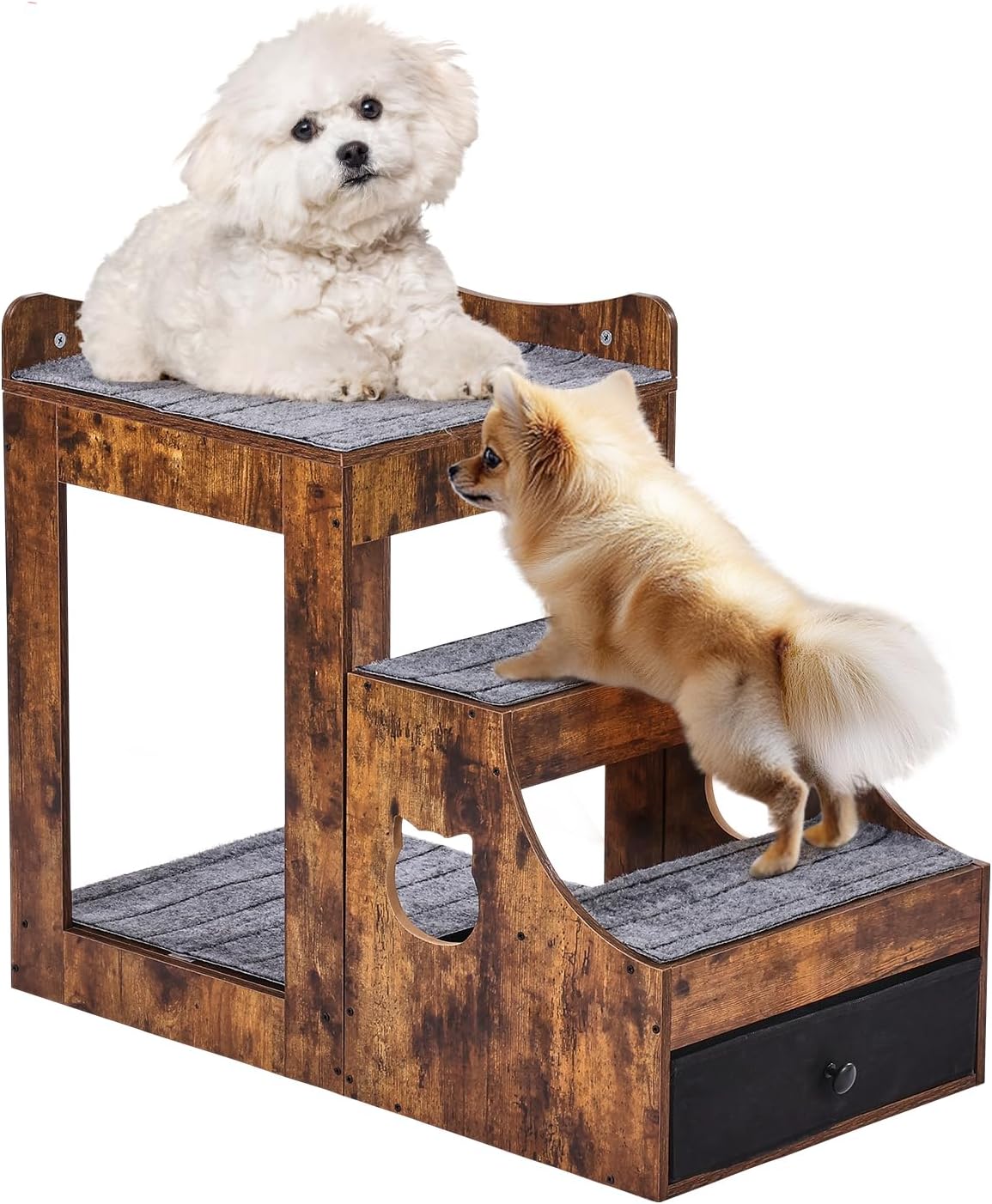 VEVOR Pet Bunk Bed with Removable Stairs for Small Pets