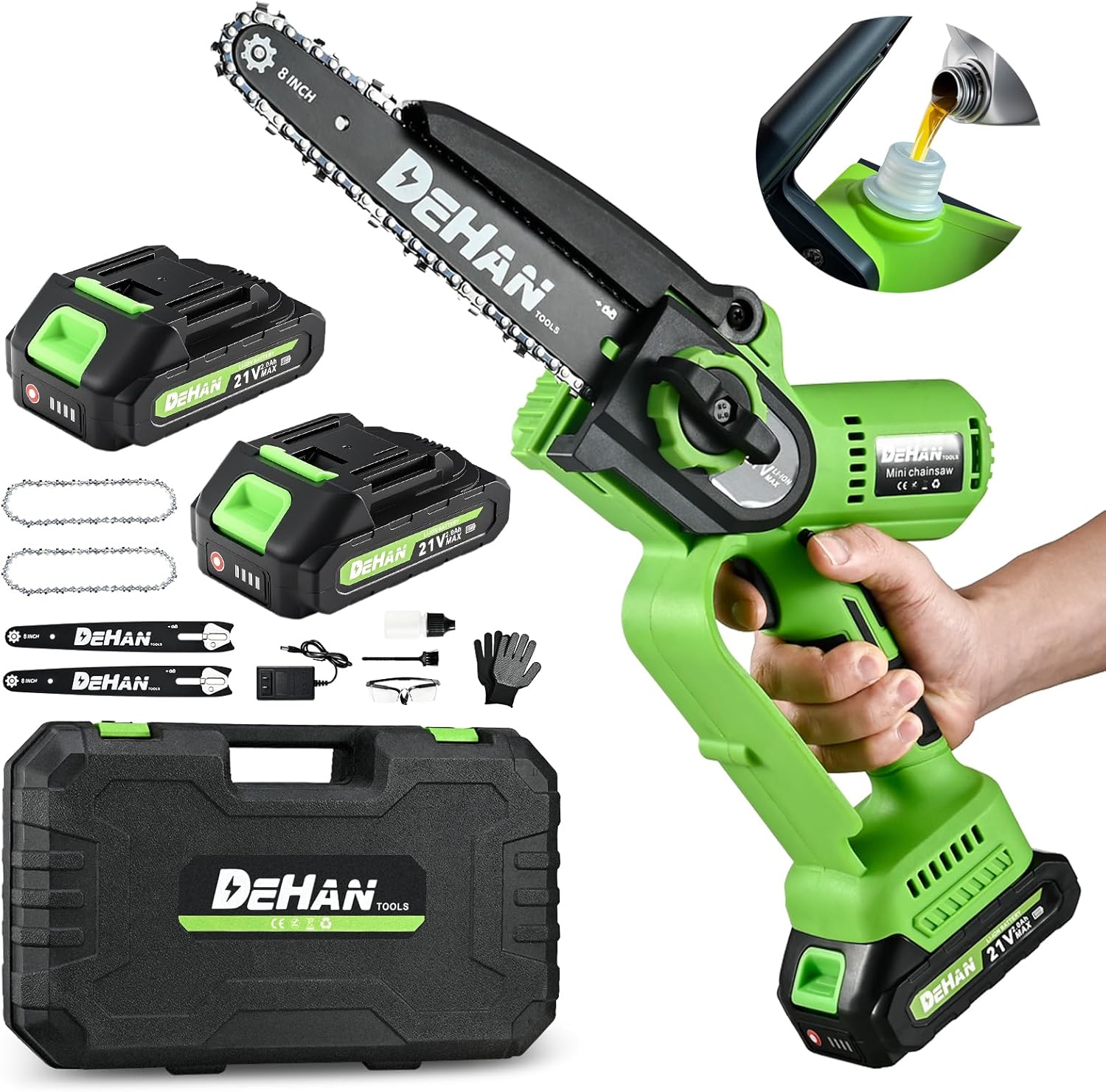 8 Inch Cordless Mini Chainsaw for Efficient Tree Trimming